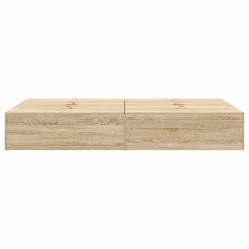 Krevet s ladicama Sonoma hrast 120 x 190 cm Konstruirano drvo