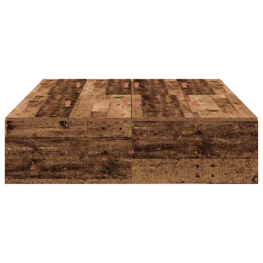 Krevet s ladicama Staro drvo 120 x 190 cm Konstruirano drvo