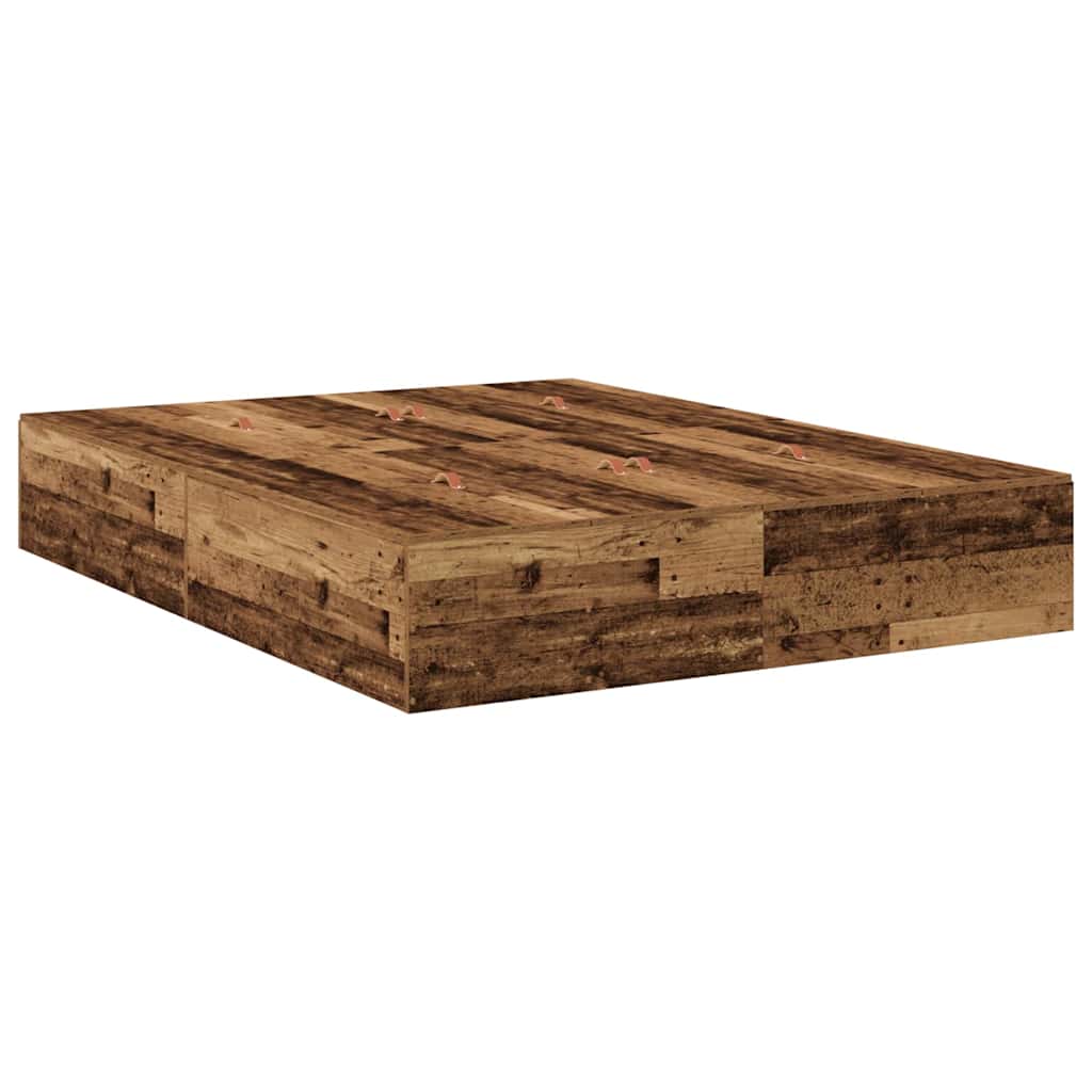 Krevet s ladicama Staro drvo 135 x 190 cm Konstruirano drvo