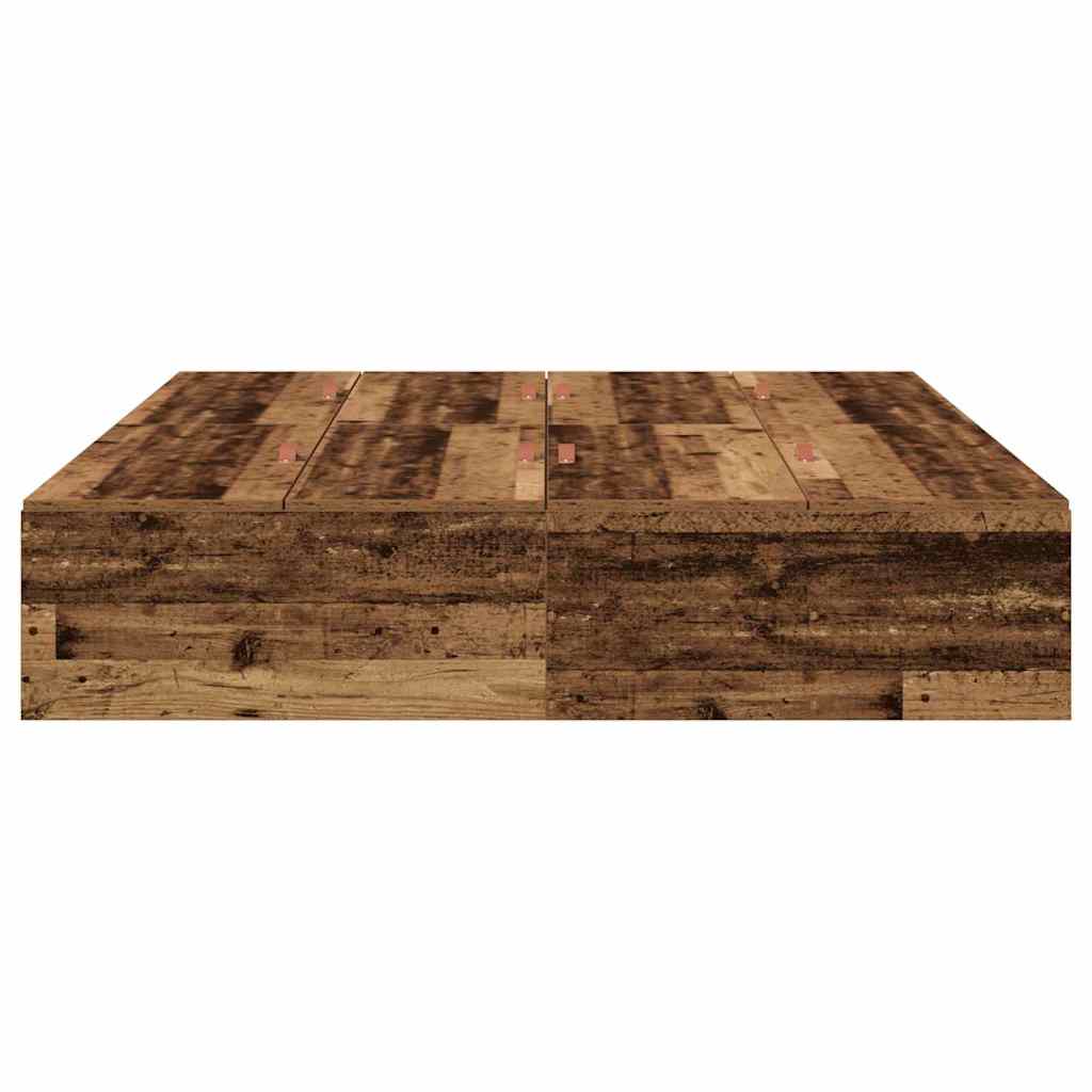 Krevet s ladicama Staro drvo 135 x 190 cm Konstruirano drvo