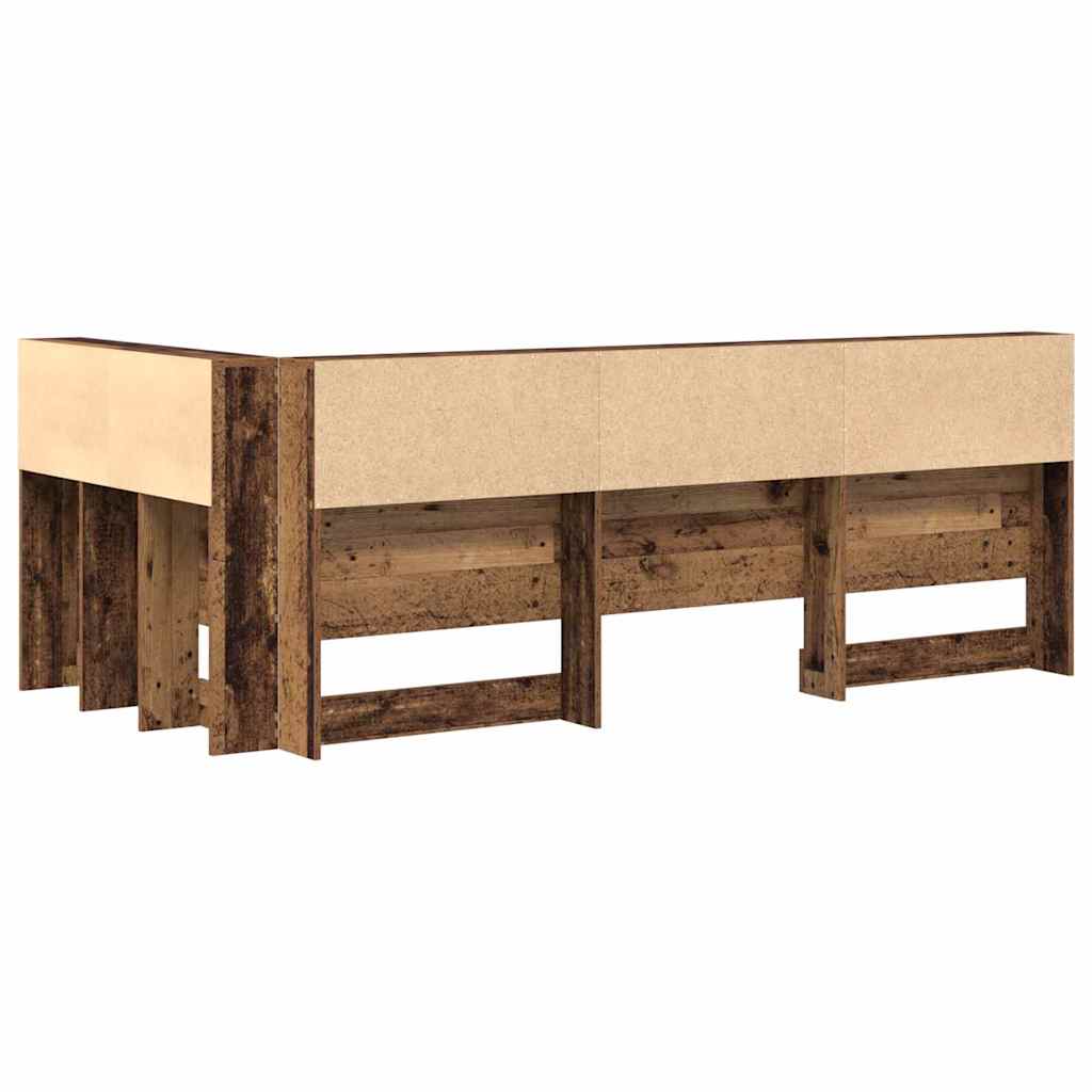 Skladišno uzglavlje Staro drvo 80 cm Konstruirano drvo