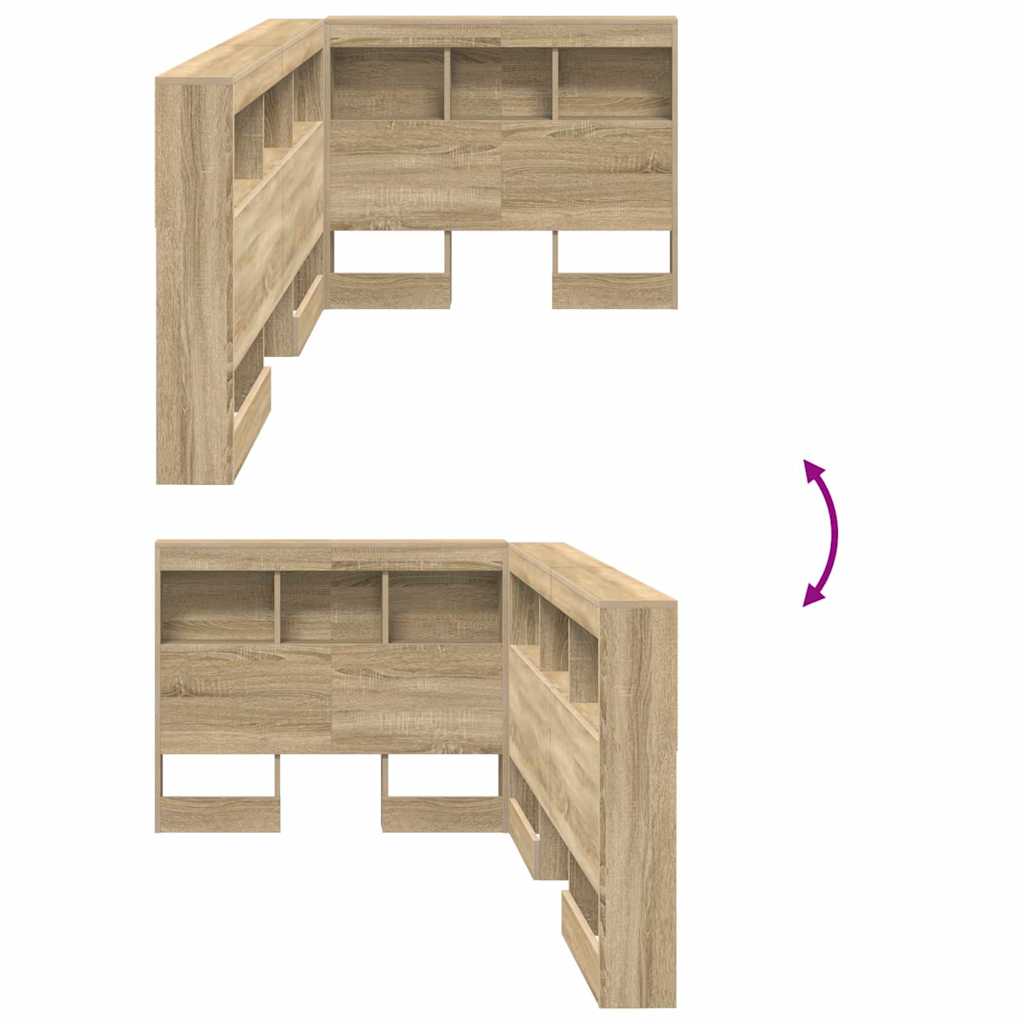 Skladišno uzglavlje Sonoma hrast 90 cm Konstruirano drvo