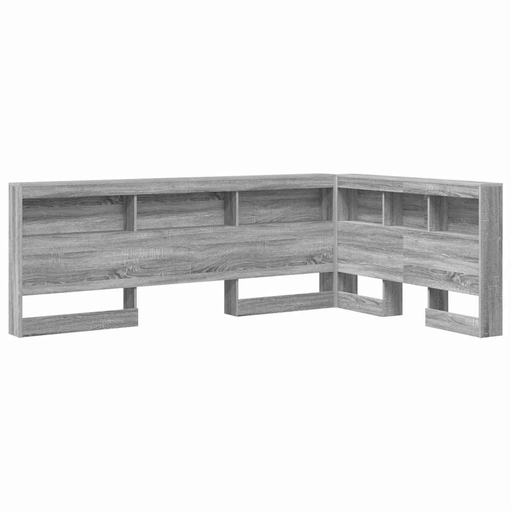 Skladišno uzglavlje Siva Sonoma 120 cm Konstruirano drvo