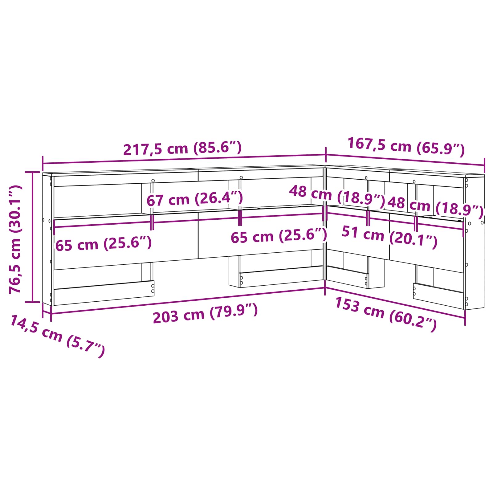 Skladišno uzglavlje Siva Sonoma 150 cm Konstruirano drvo