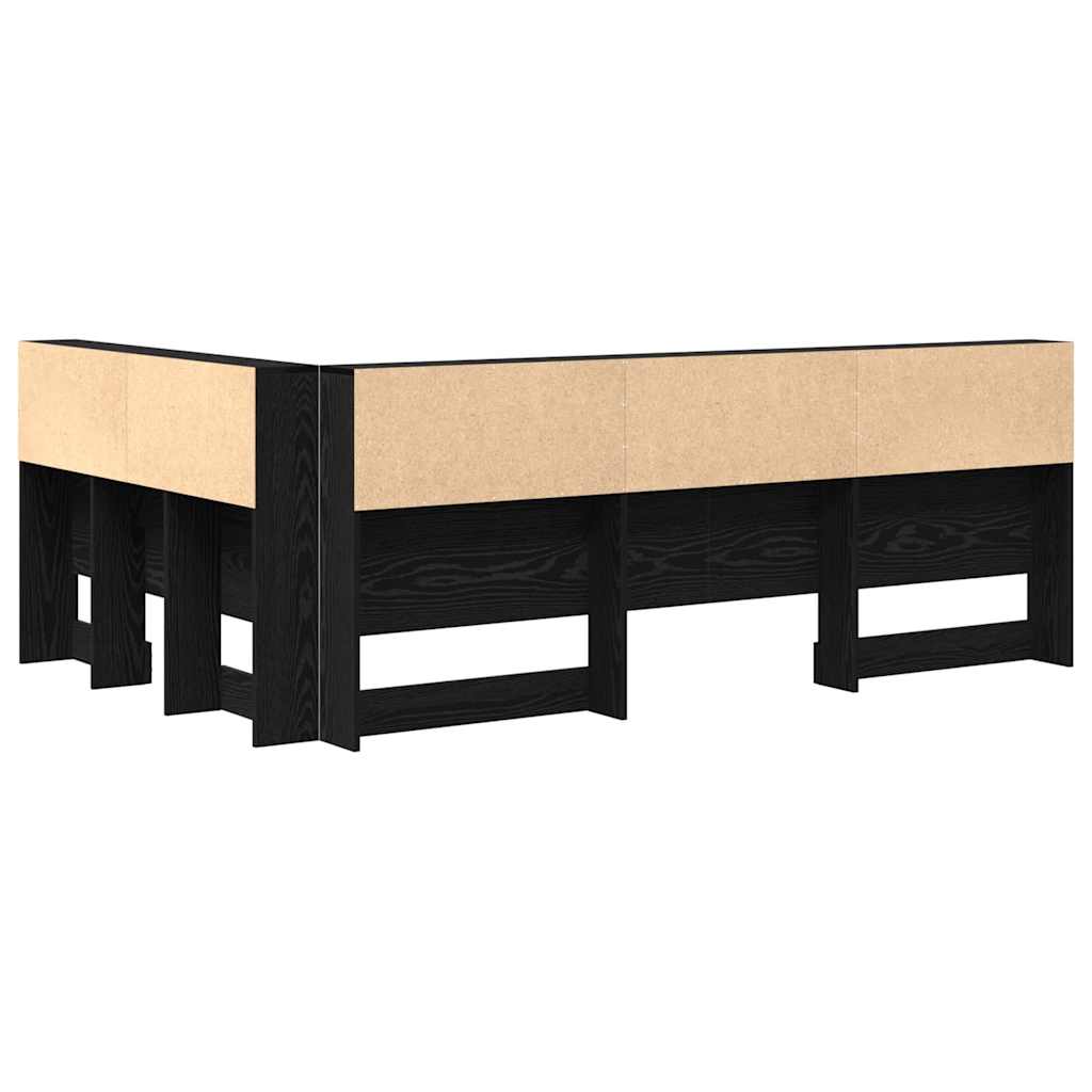 Skladišno uzglavlje Crni hrast 207,5 x 137,5 x 76,5 cm