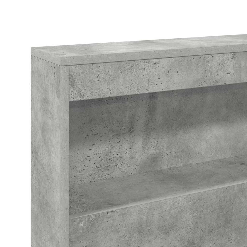 Skladišno uzglavlje Betonski sivi 207,5 x 137,5 x 76,5 cm