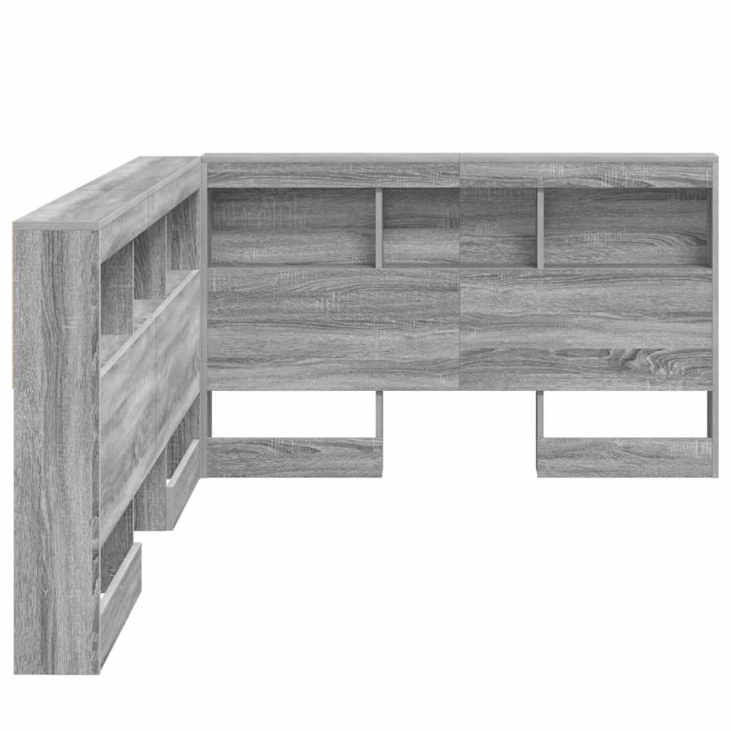 Skladišno uzglavlje Siva Sonoma 207,5 x 137,5 x 76,5 cm