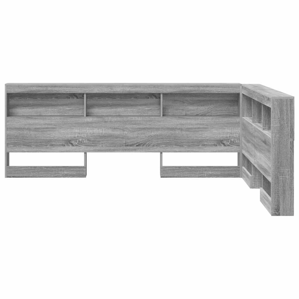 Skladišno uzglavlje Siva Sonoma 135 cm Konstruirano drvo