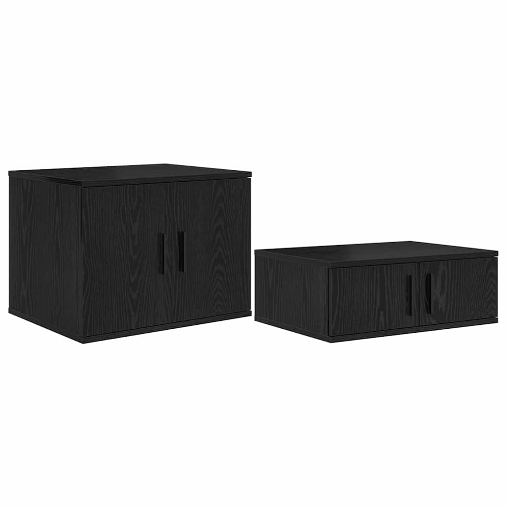 Krevet s ladicama s pohranom Crni hrast 234 x 103 x 53.5 cm