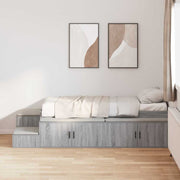 Krevet s ladicama Siva Sonoma 75 cm Konstruirano drvo