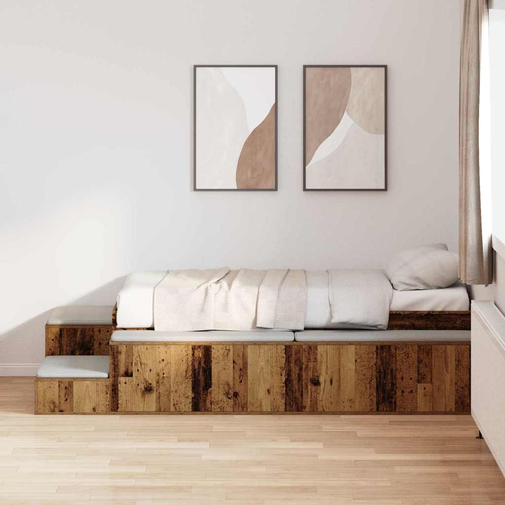Krevet s ladicama s pohranom Staro drvo 234 x 103 x 53.5 cm
