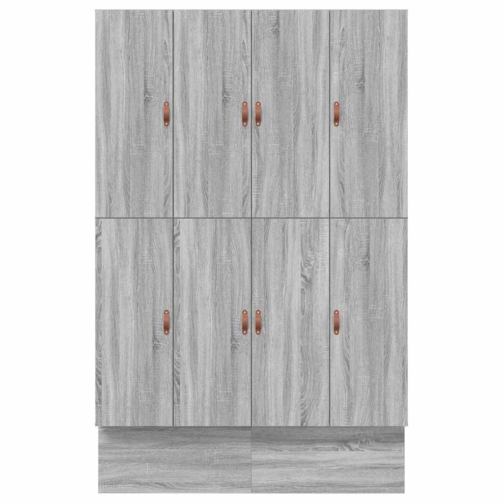 Krevet s ladicama Siva Sonoma 140 cm Konstruirano drvo