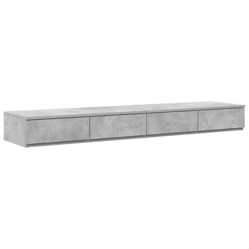 Krevet s ladicama Betonski sivi 150 cm Konstruirano drvo