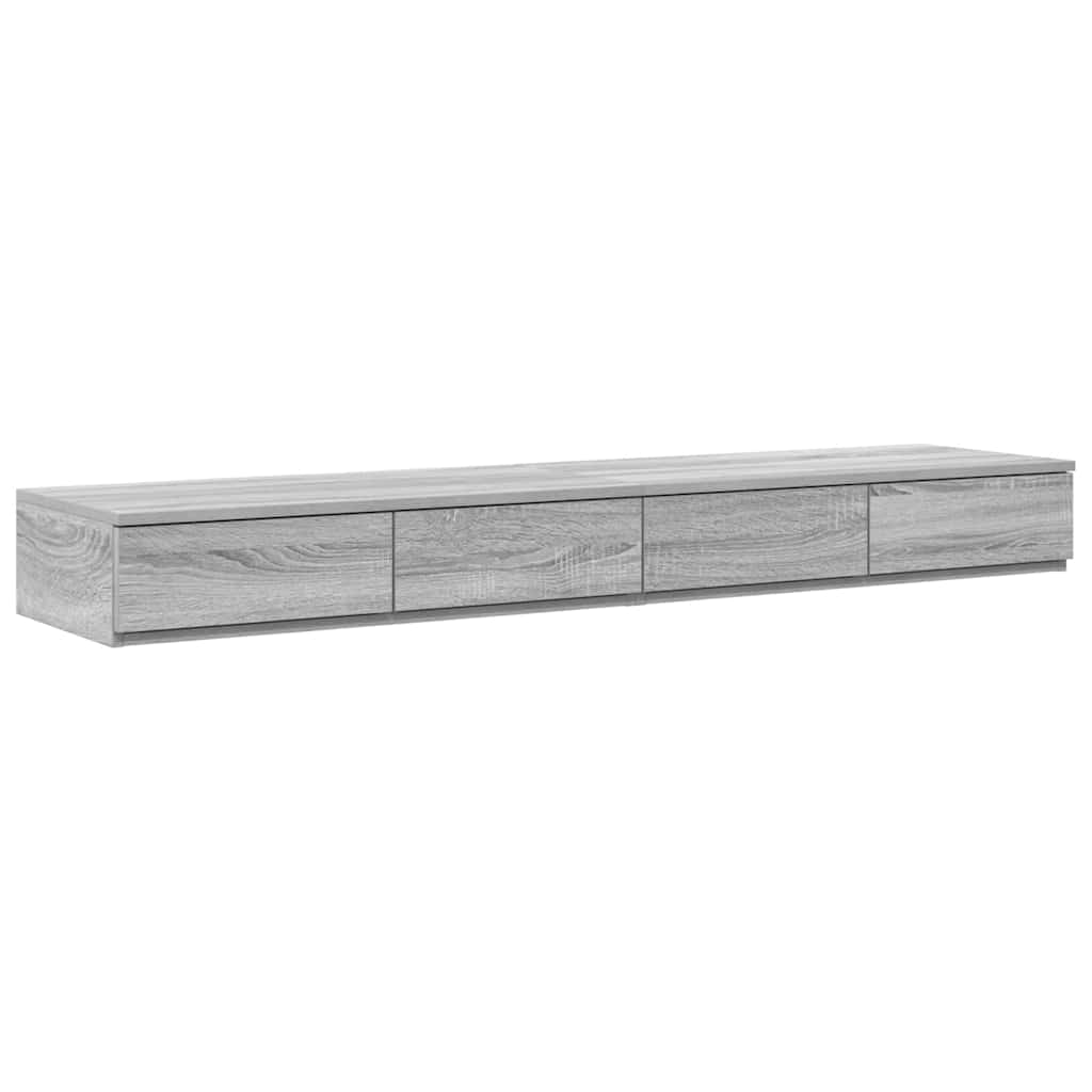 Krevet s ladicama Siva Sonoma 150 cm Konstruirano drvo