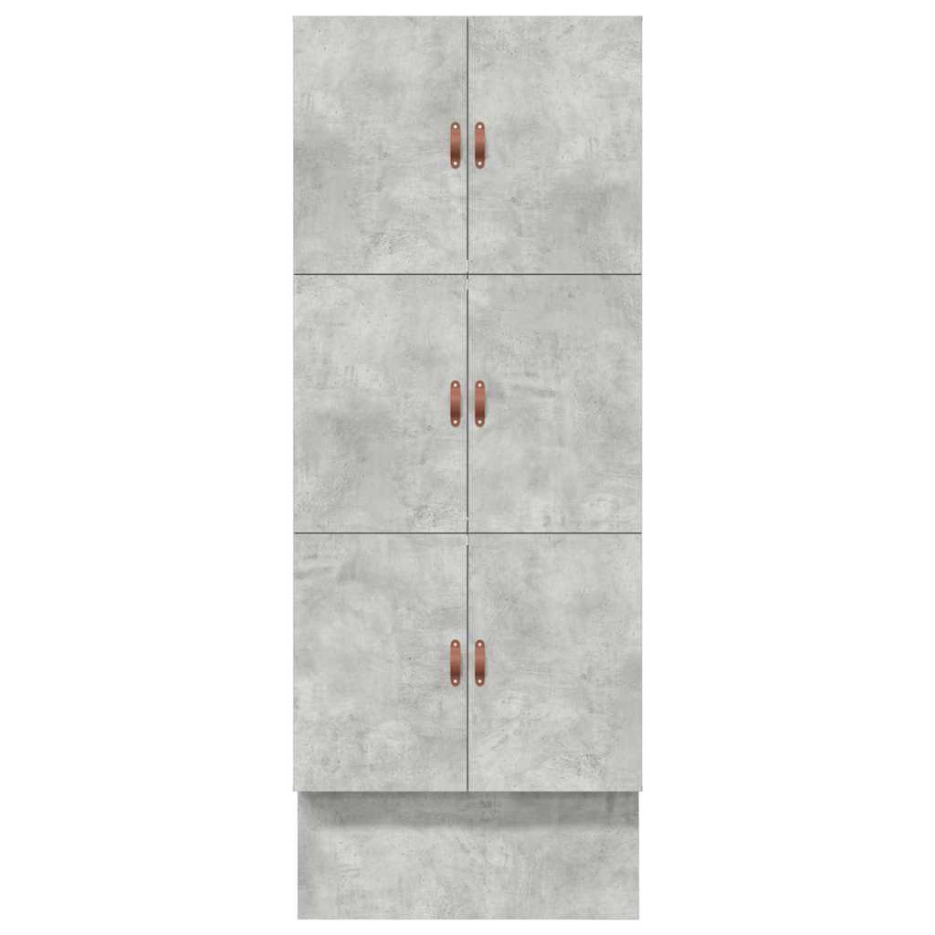 Krevet s ladicama Betonski sivi 90 cm Konstruirano drvo