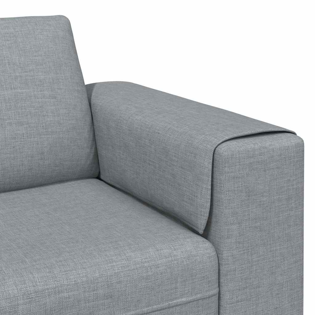 Kauč za dnevni boravak Svijetlo siva 250 x 77 x 76 cm Poliester