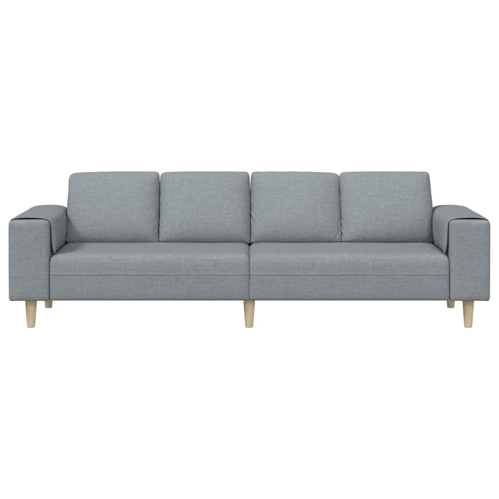 Kauč za dnevni boravak Svijetlo siva 250 x 77 x 76 cm Poliester
