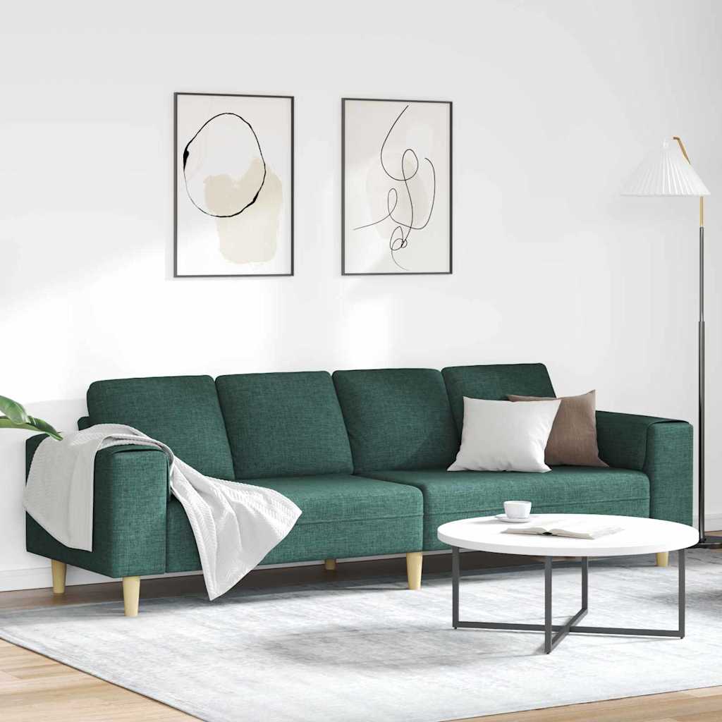 Kauč za dnevni boravak Tamnozelena 250 x 77 x 76 cm Poliester