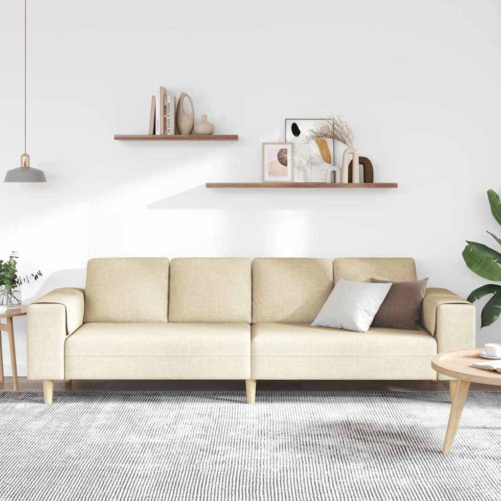 Kauč za dnevni boravak Krema 250 x 77 x 76 cm Poliester