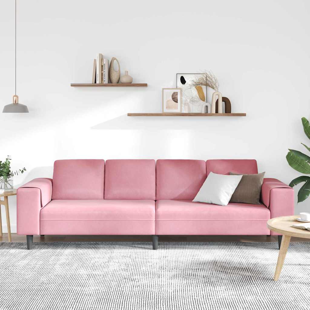 Kauč za dnevni boravak Ružičasta 250 x 77 x 76 cm