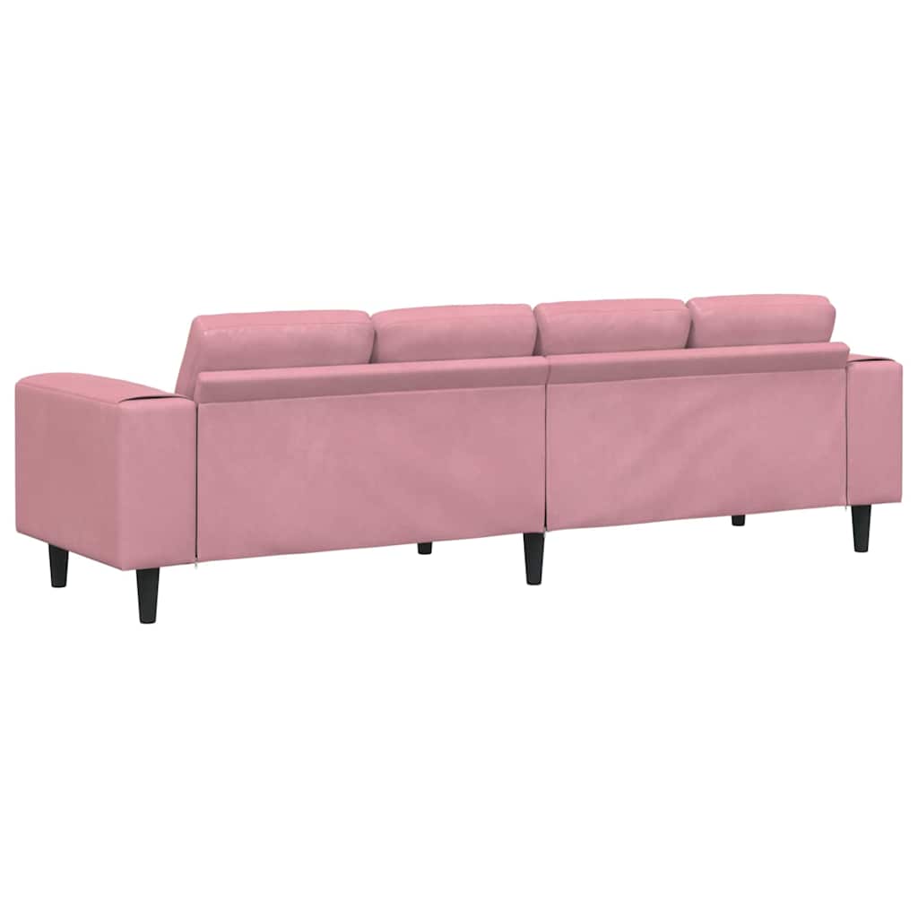 Kauč za dnevni boravak Ružičasta 250 x 77 x 76 cm