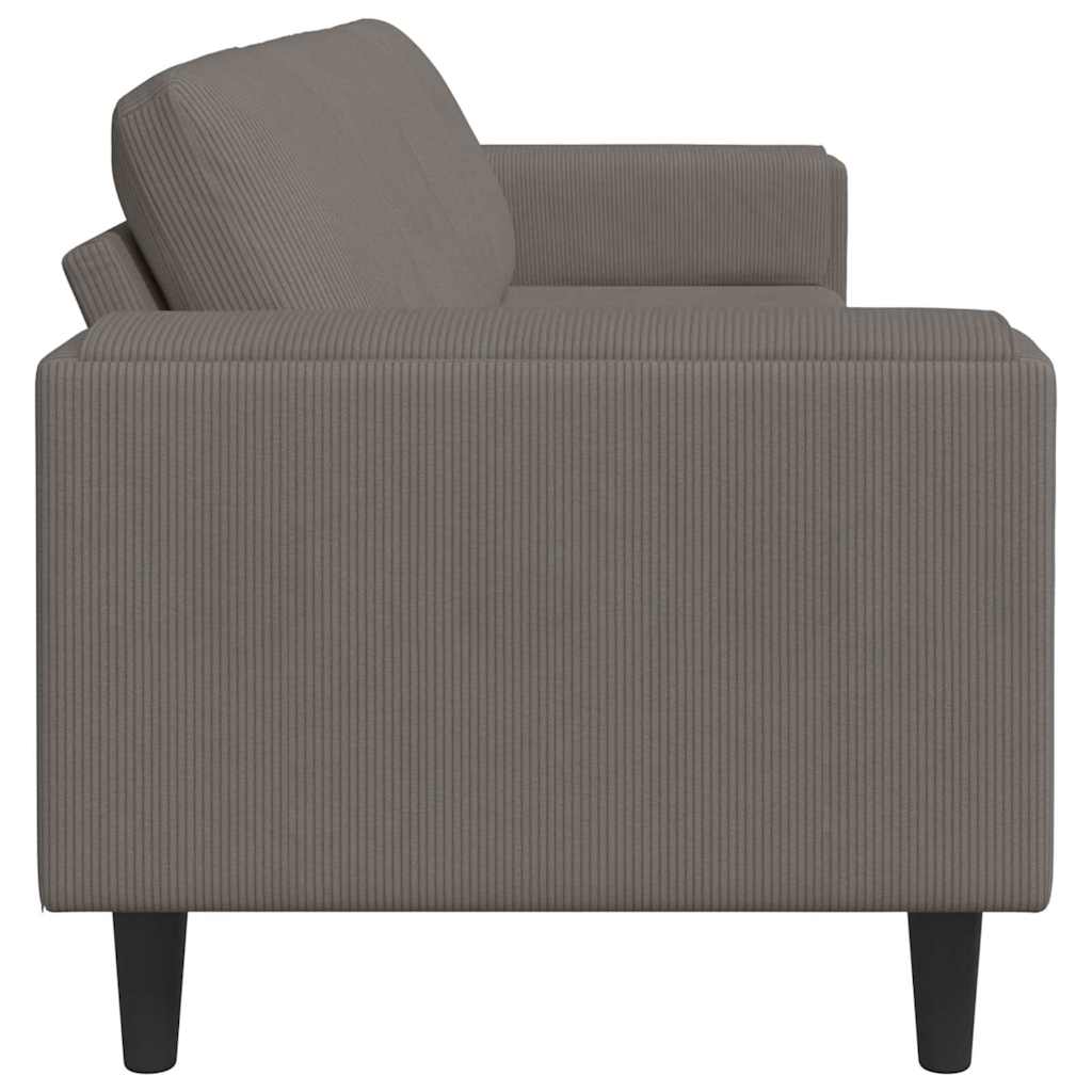 Sofa Svijetlo siva 250 x 77 x 76 cm Kordura tekstil