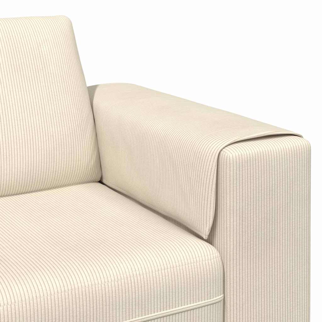 Sofa Krema 250 x 77 x 76 cm Kordura tekstil