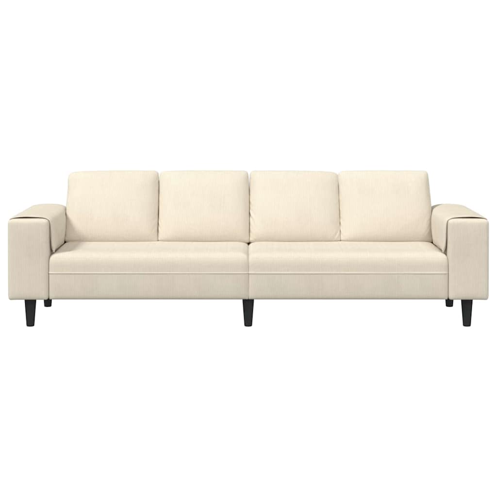 Sofa Krema 250 x 77 x 76 cm Kordura tekstil