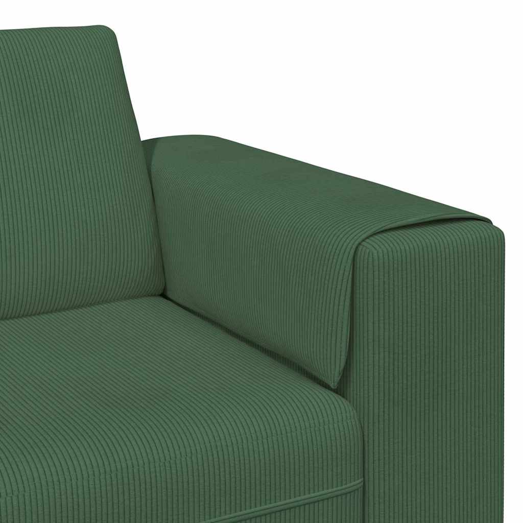 Sofa Tamnozelena 250 x 77 x 76 cm Kordura tekstil