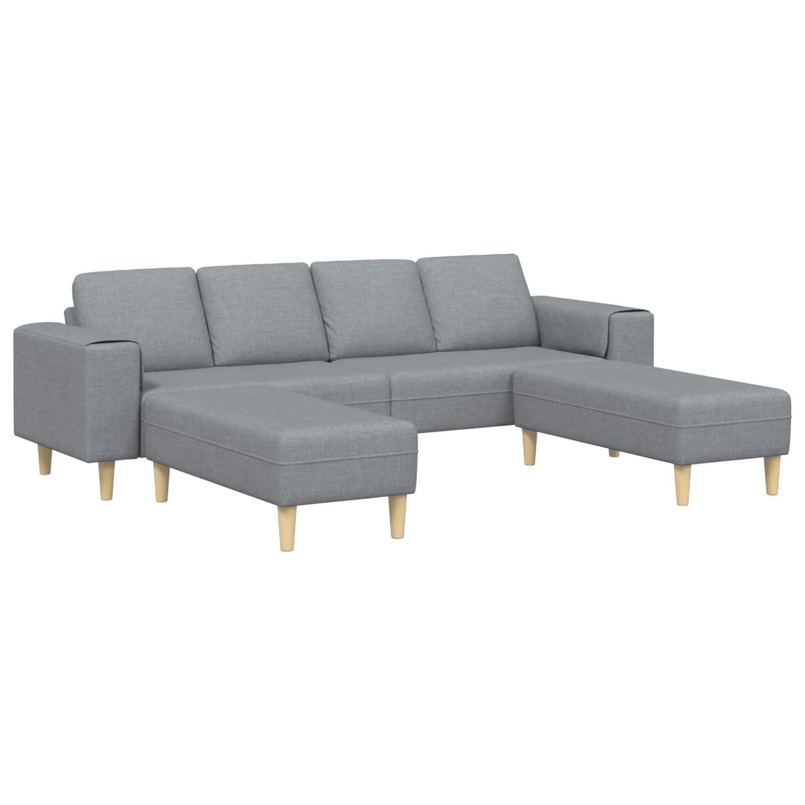 Kauč za dnevni boravak 3 pcs Svijetlo siva Poliester
