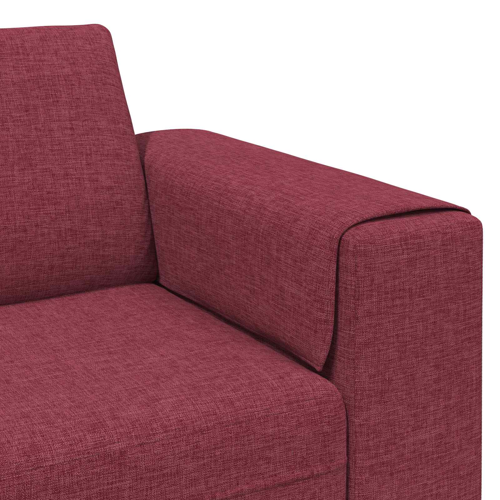 Kauč za dnevni boravak 3 pcs Vinska crvena 250 x 188 x 76 cm
