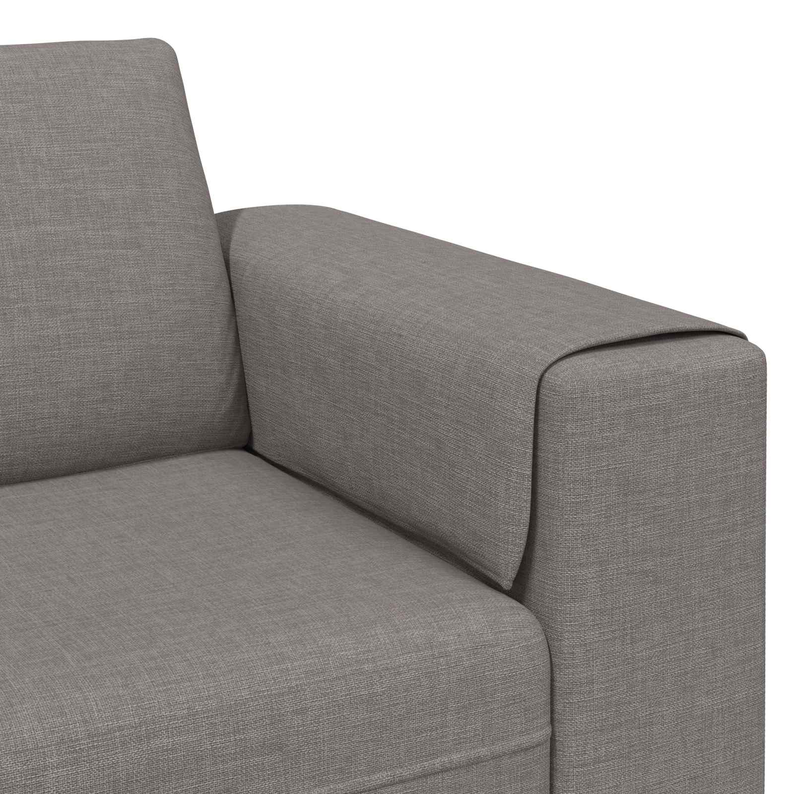 Kauč za dnevni boravak 3 pcs Sivo-smeđa Poliester
