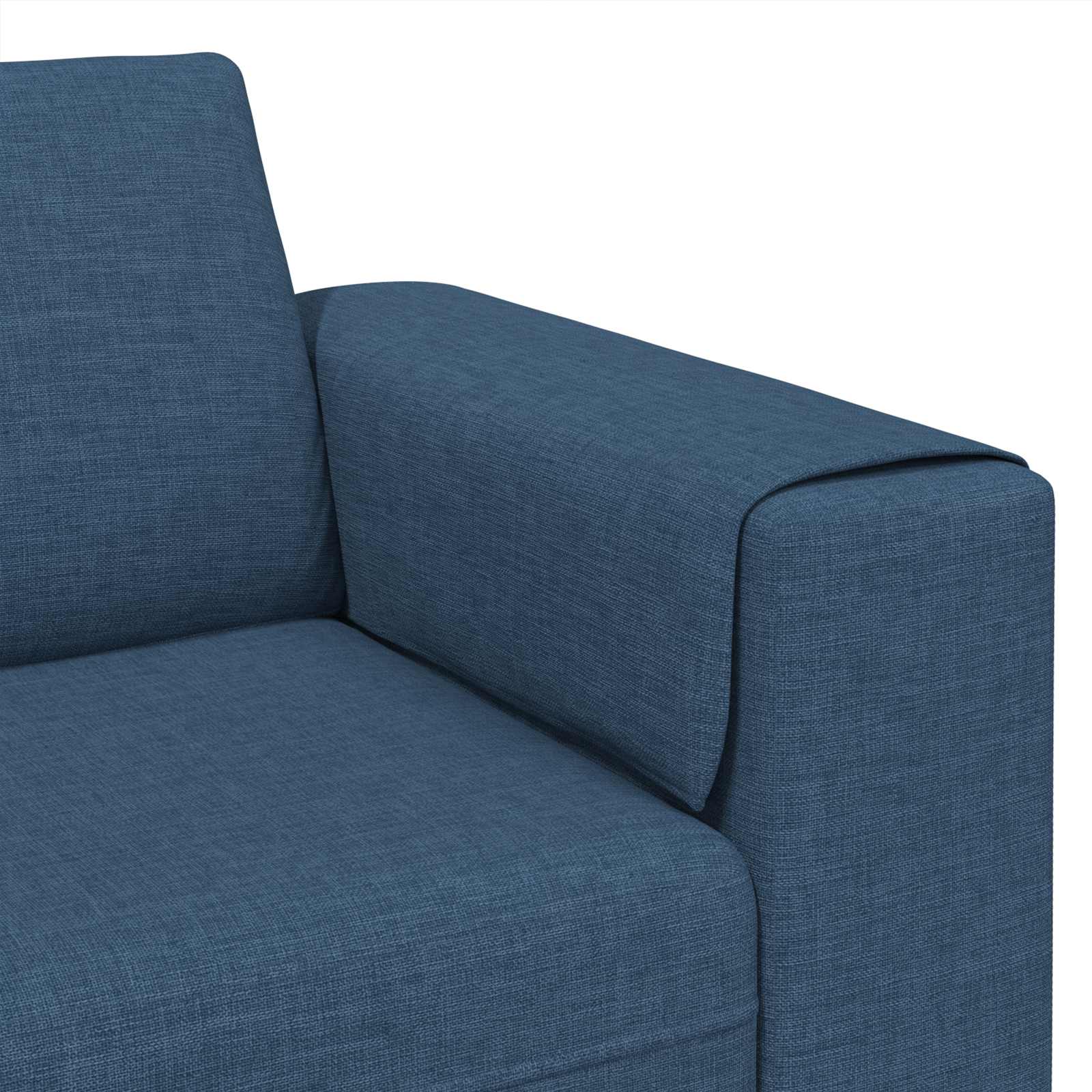 Kauč za dnevni boravak 3 pcs Plava Poliester