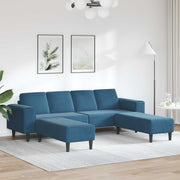 Kauč za dnevni boravak 3 pcs Plava 250 x 188 x 76 cm