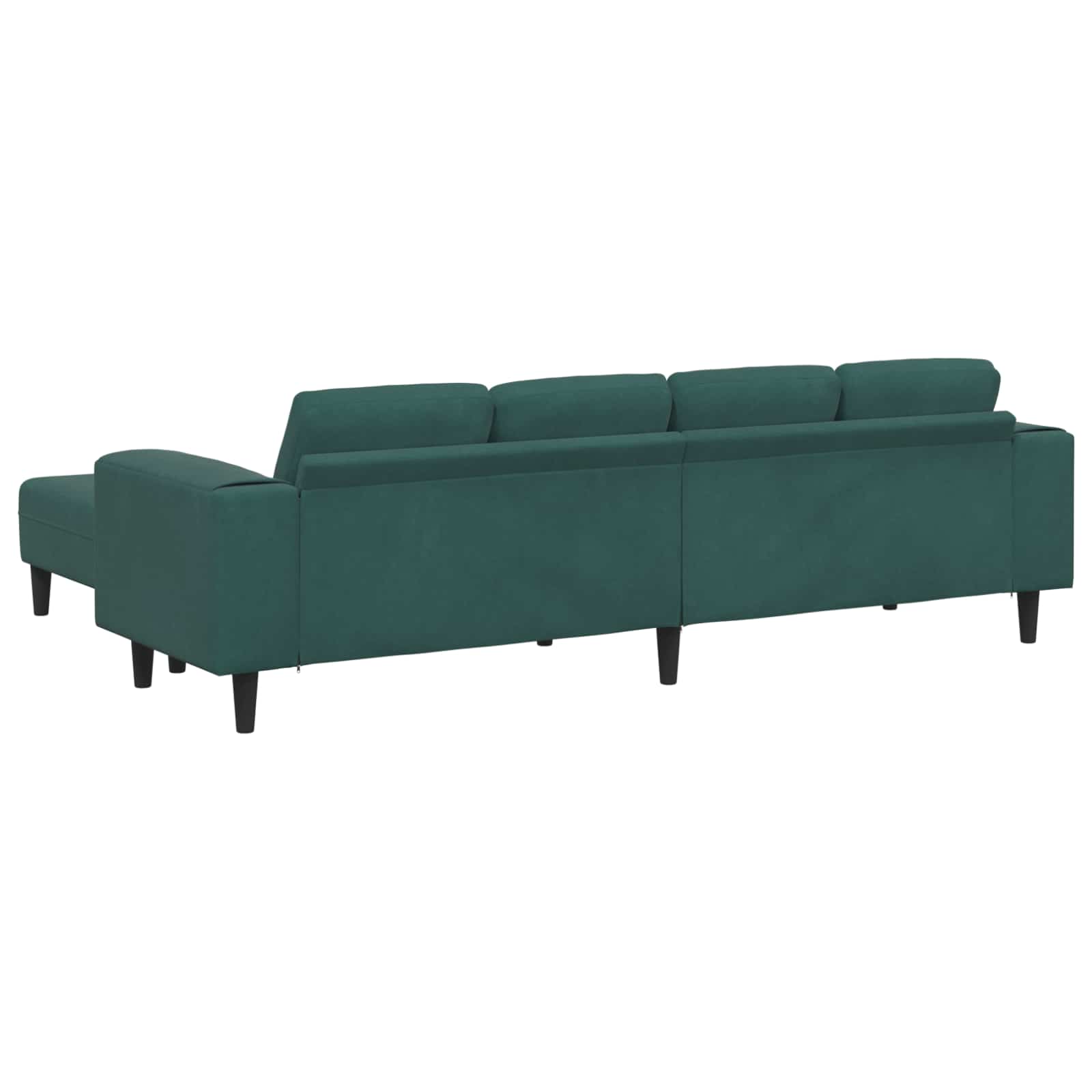 Kauč za dnevni boravak 3 pcs Tamnozelena 250 x 188 x 76 cm