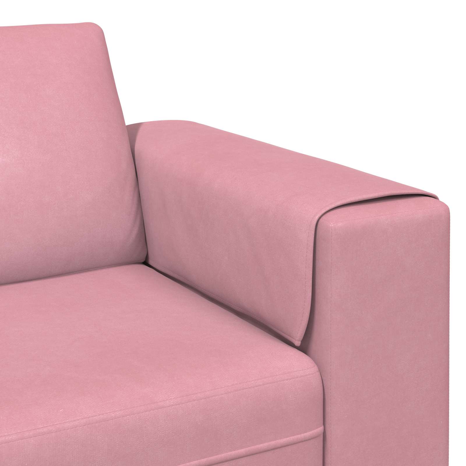 Kauč za dnevni boravak 3 pcs Ružičasta 250 x 188 x 76 cm