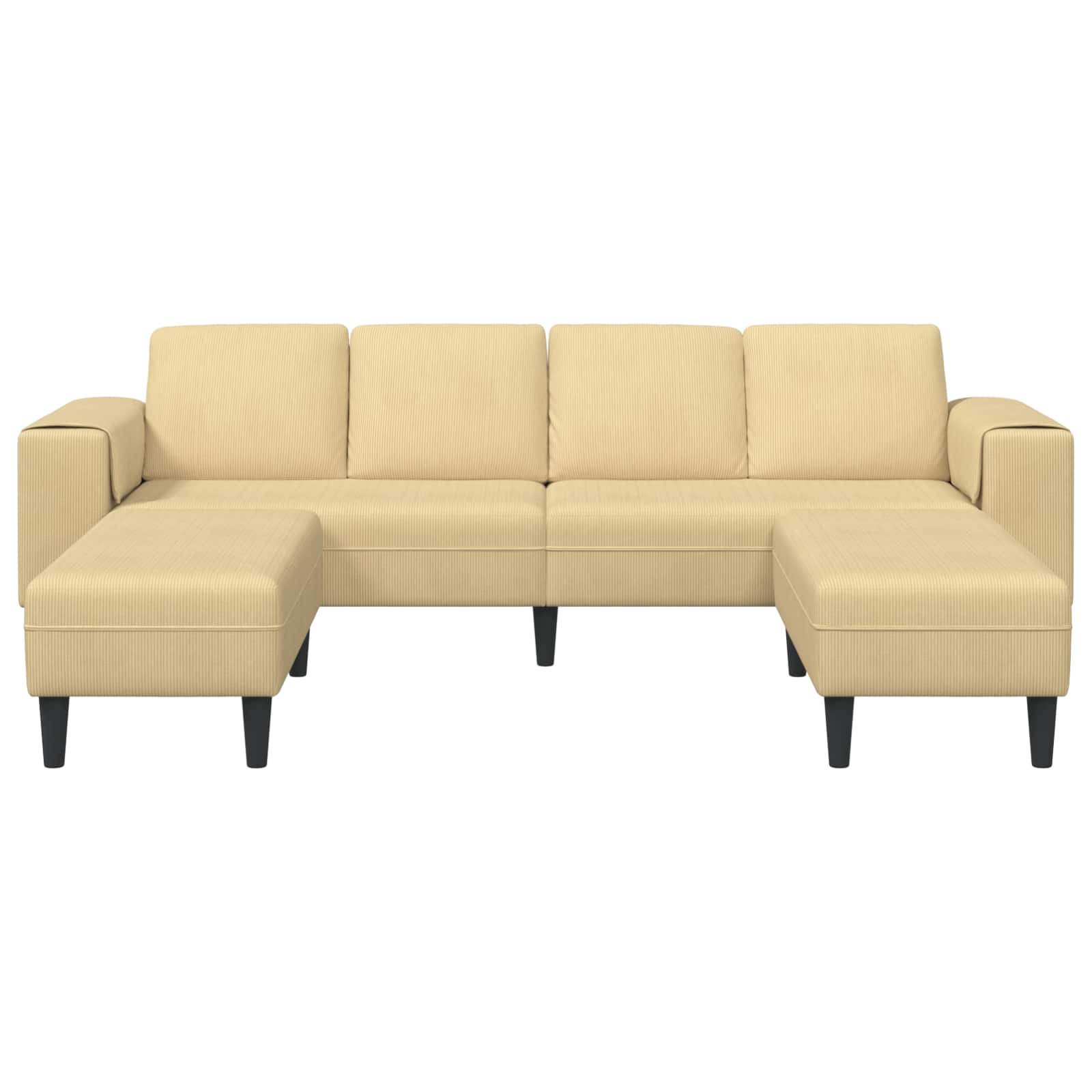 Sofa Siva zelena 250 x 188 x 76 cm Kordura tekstil