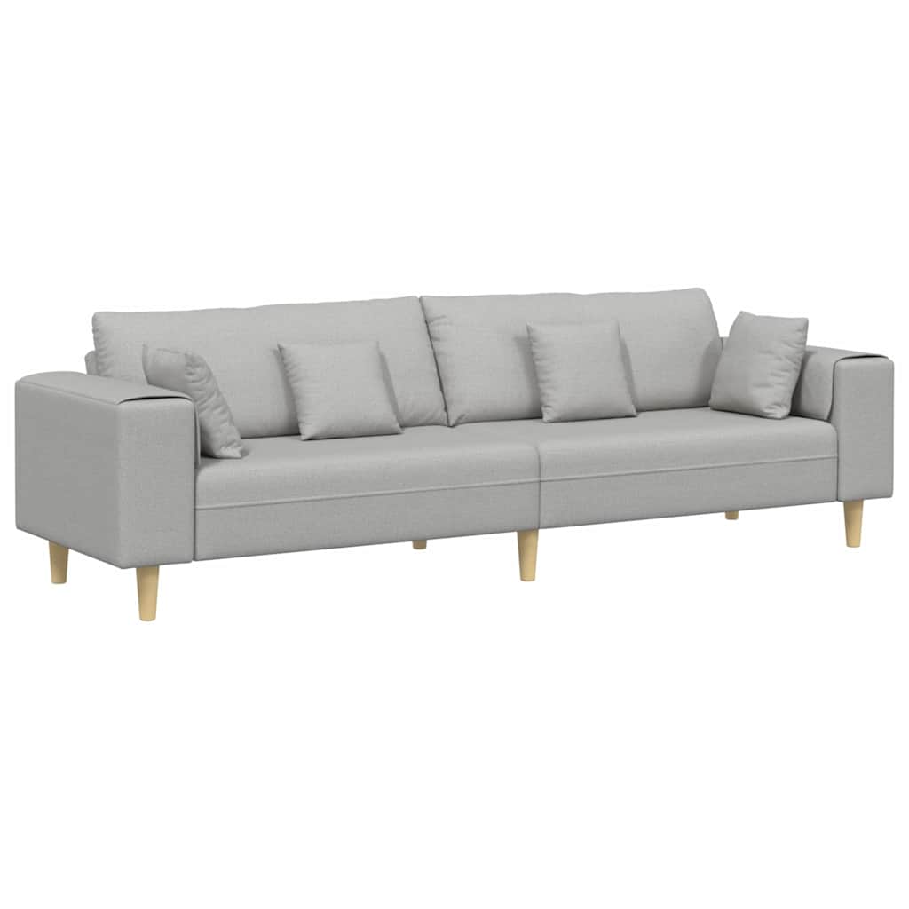 Sofa Oblačnosiva 250 x 77 x 76 cm tkanina