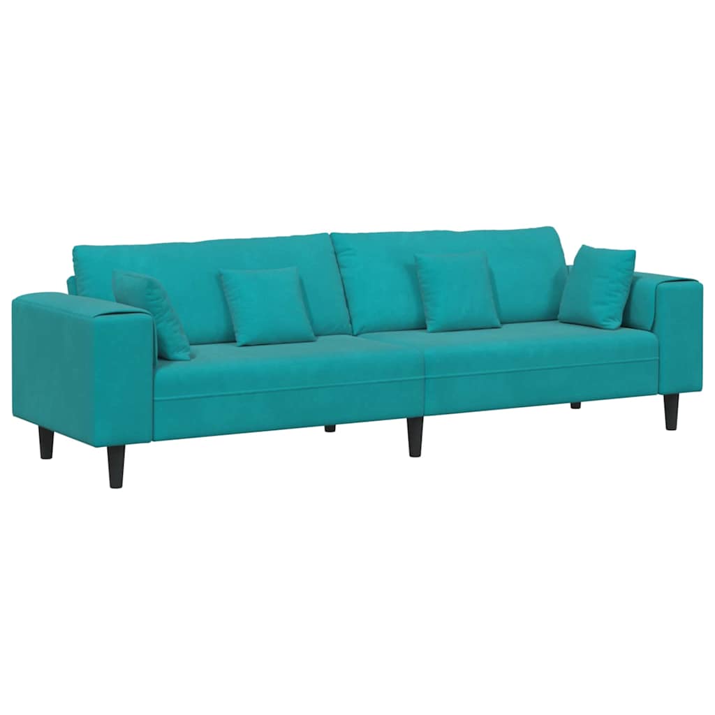 Sofa Tirkizna 250 x 77 x 76 cm Baršun