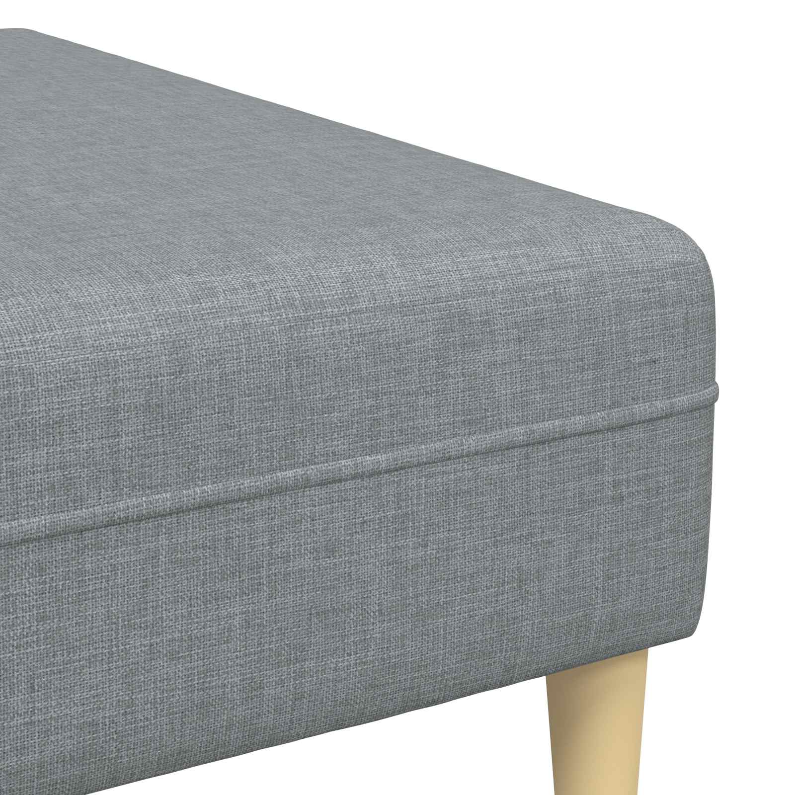 Sofa s jastukom 3 pcs Svijetlo siva tkanina