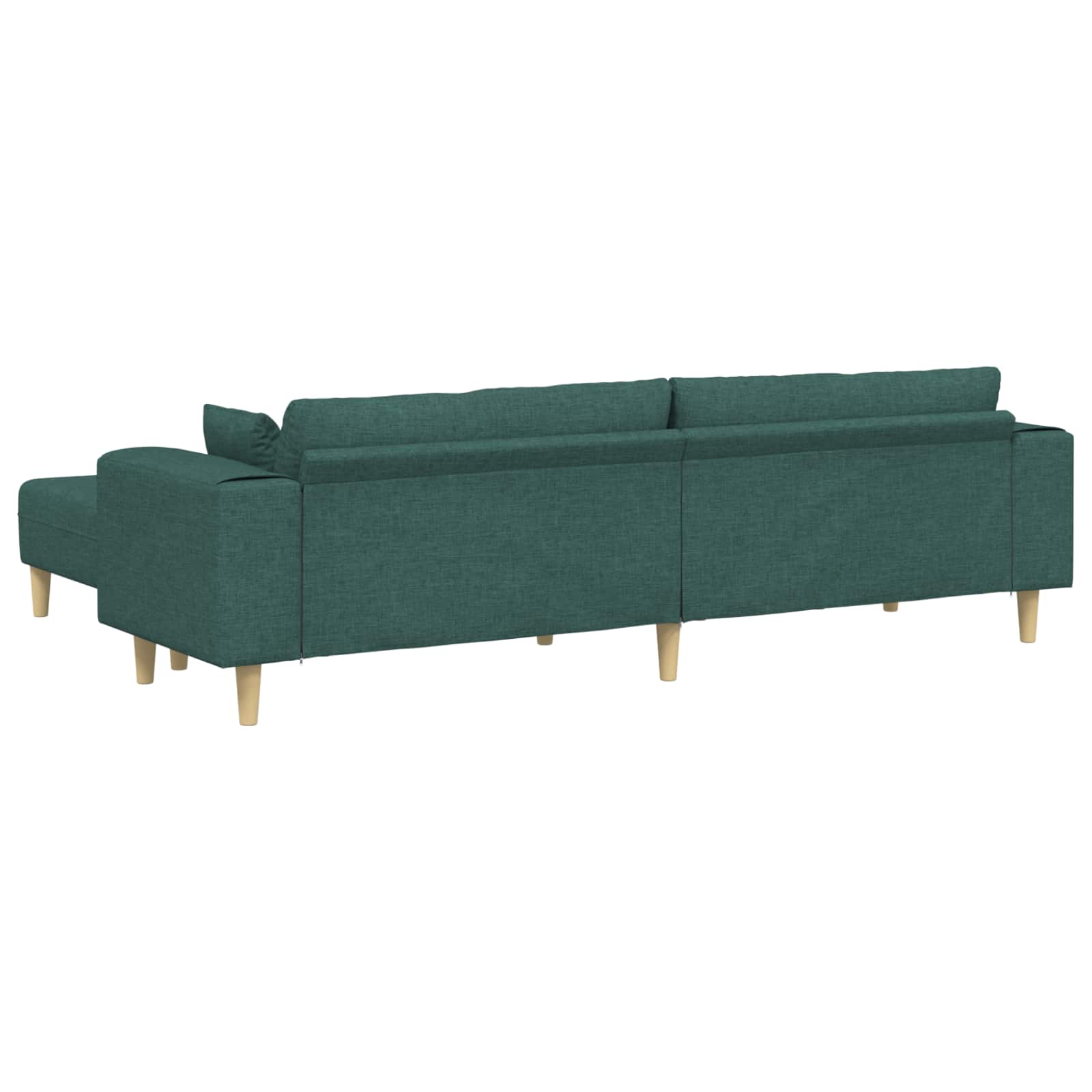 Sofa s jastukom 3 pcs Tamnozelena tkanina