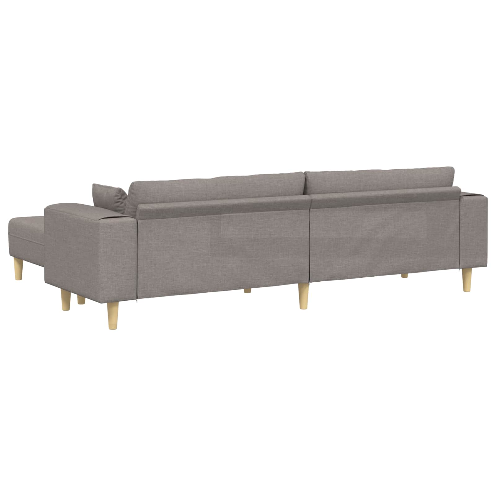 Sofa s jastukom 3 pcs Sivo-smeđa tkanina