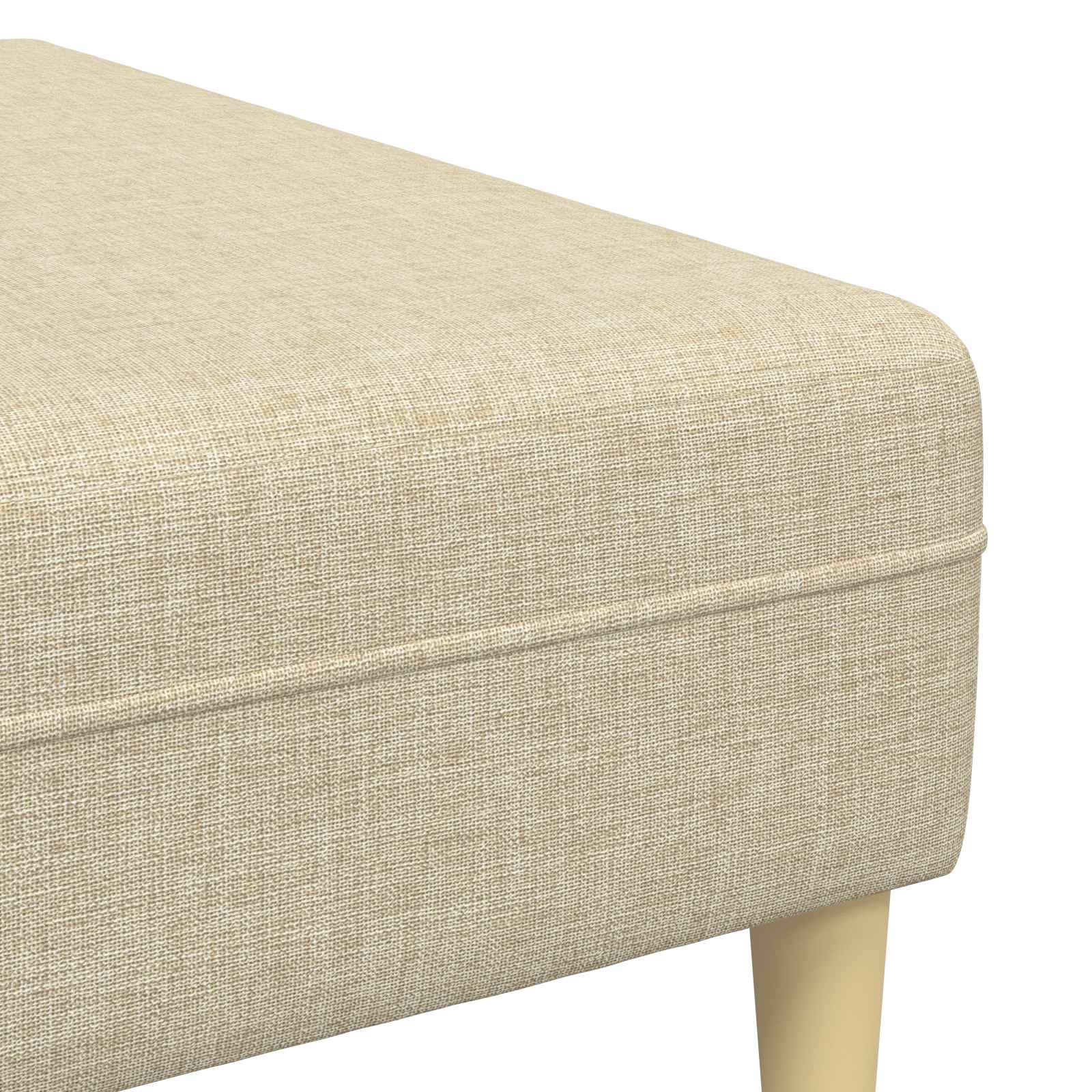 Sofa s jastukom 3 pcs Krema tkanina