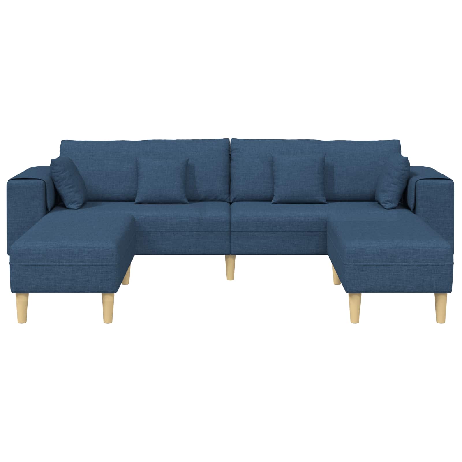 Sofa s jastukom 3 pcs Plava tkanina