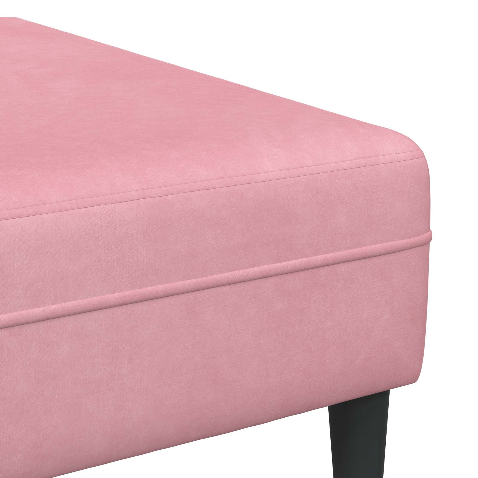 Sofa 3 pcs Ružičasta 250 x 188 x 76 cm Baršun