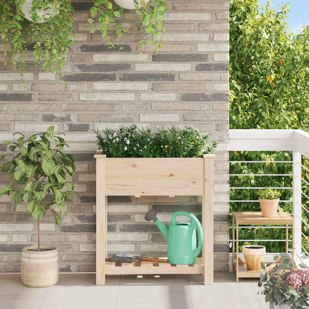 Vrtna saksija Bež 71 x 37 x 76,5 cm Čvrsto drvo jele