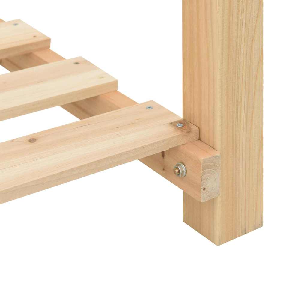 Vrtna saksija Bež 115 x 59 x 76,5 cm Čvrsto drvo jele