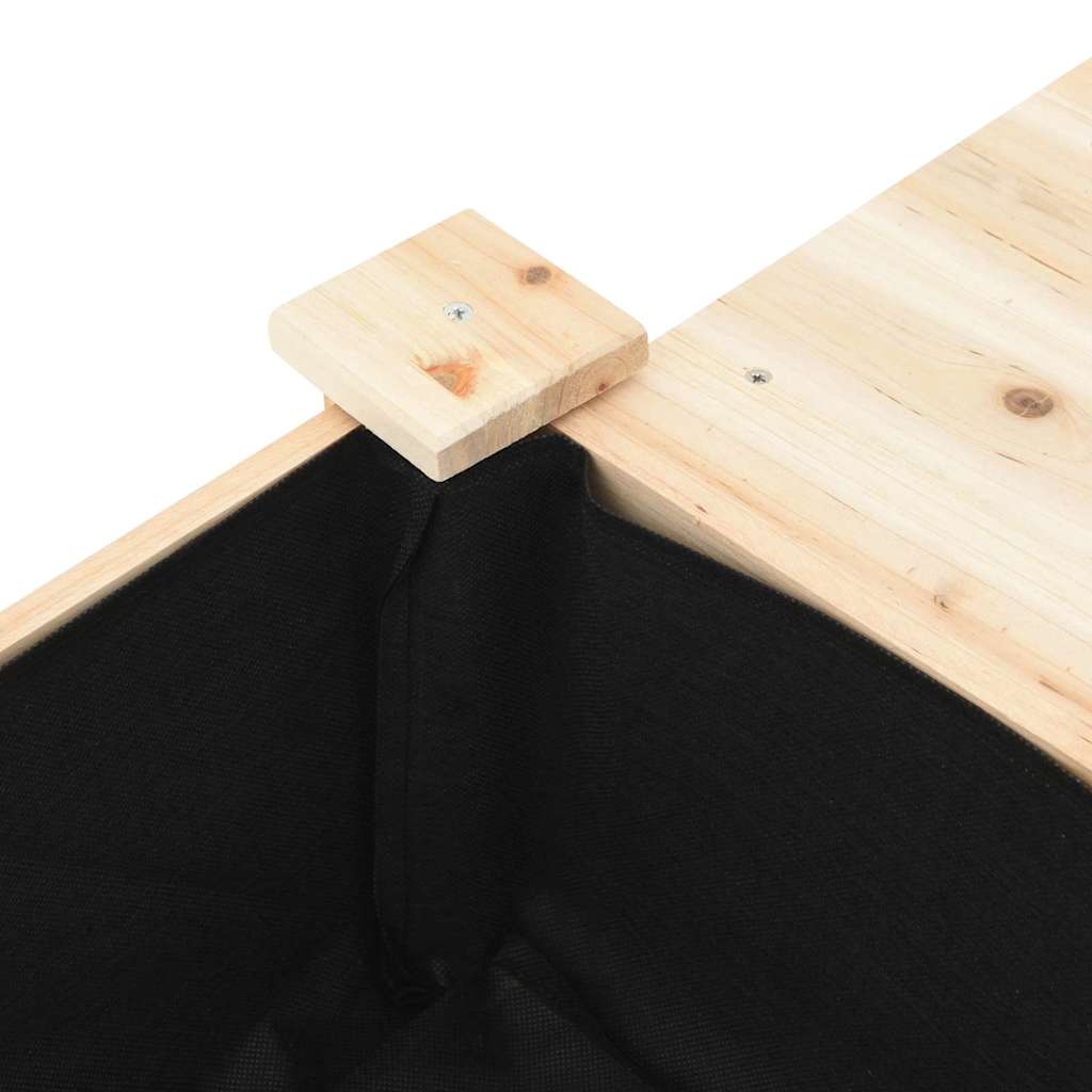 Vrtna saksija s policom Bež 111 x 37 x 76,5 cm Čvrsto drvo jele