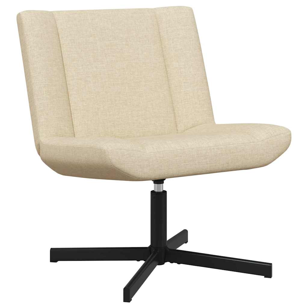 Stolica na kotačiće Krem 63 x 75 x 76 cm tkanina