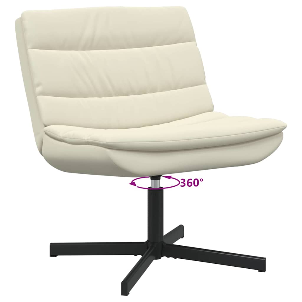 Stolica na kotačiće Krema 63 x 75 x 76 cm PU